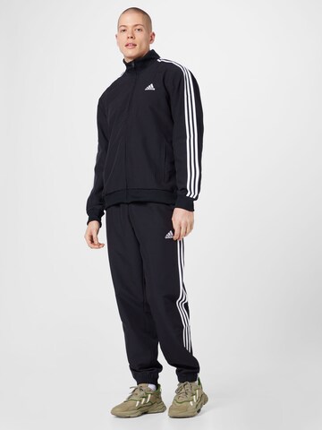 ADIDAS SPORTSWEAR Tracksuit '3-Stripes ' in Black: front