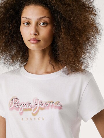 T-shirt 'BECKY' Pepe Jeans en blanc