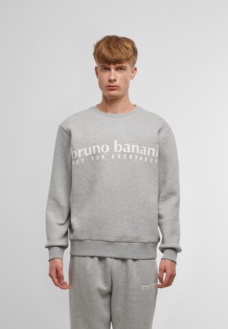 Sweat-shirt Bruno Banani en gris : devant
