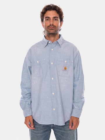 Carhartt WIP Comfort Fit Hemd‌‌‌‌‌‌ in Blau: Vorderseite