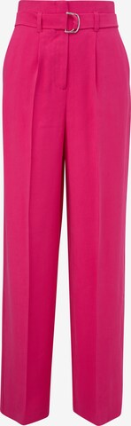 COMMA Wide leg Pleated Pants in Pink: front