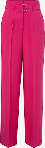 Wide Leg Pantalon à plis COMMA en rose : devant