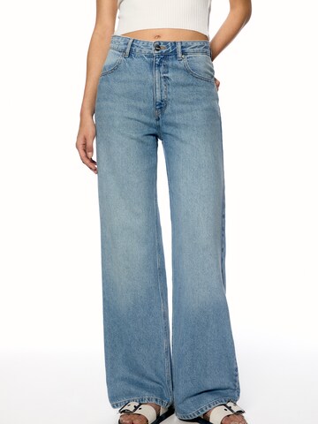 Wide Leg Jean Pull&Bear en bleu : devant