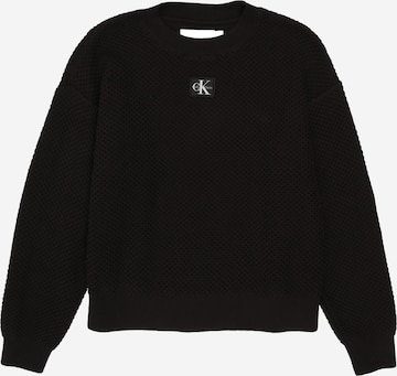juoda Calvin Klein Jeans Megztinis: priekis