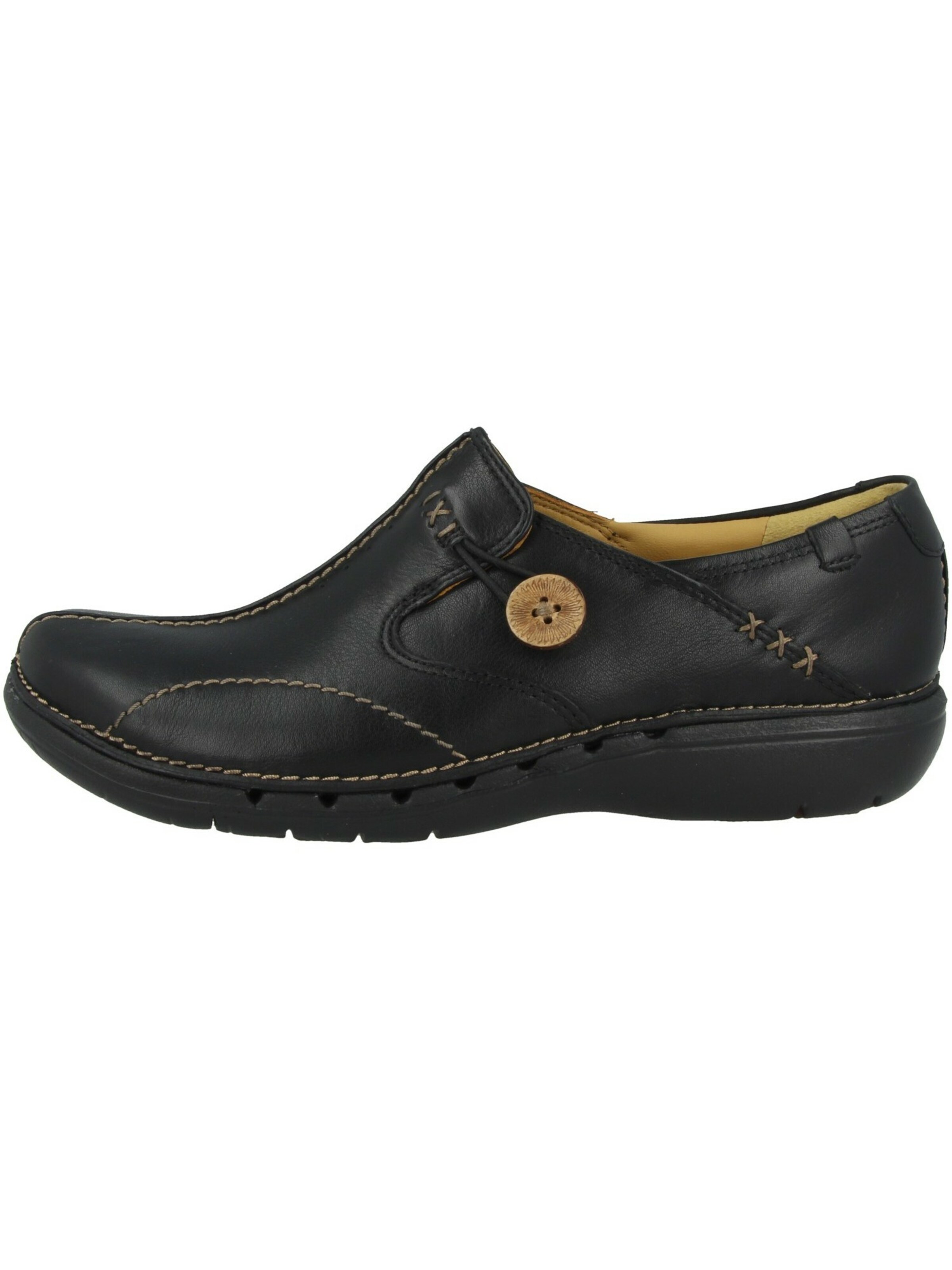 CLARKS Slipper in Schwarz
