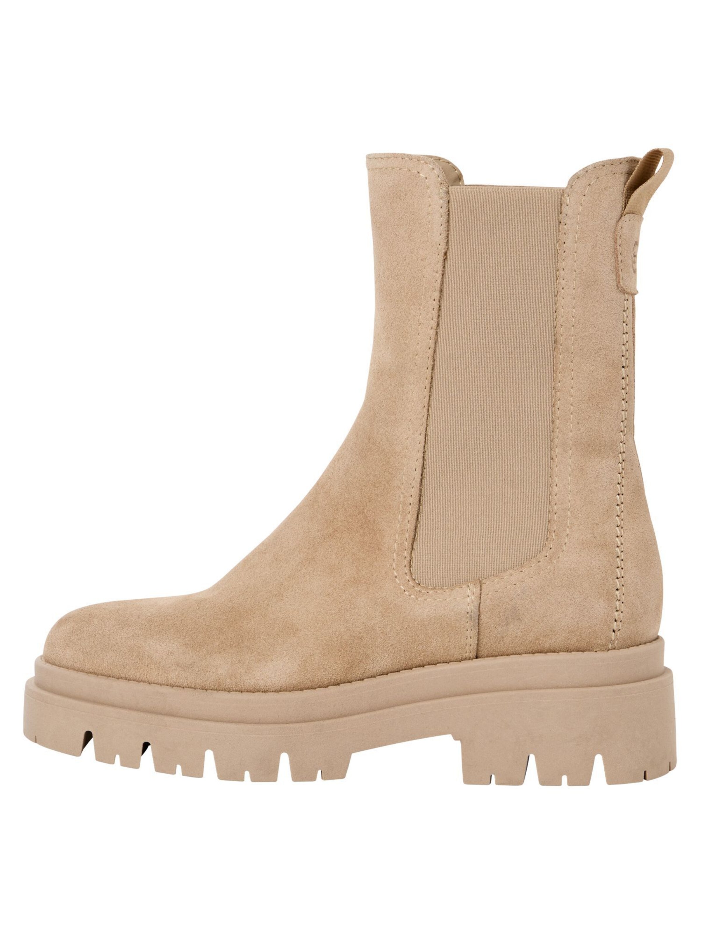 Tamaris Chelsea boots in Beige