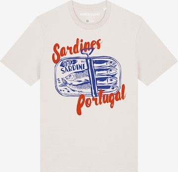 T-Shirt 'Sardines Portugal' Watapparel en blanc : devant