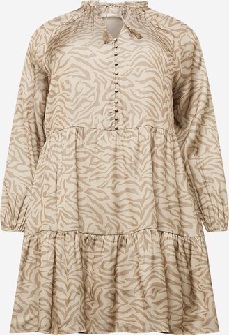 Robe-chemise 'Jula' Guido Maria Kretschmer Curvy en beige : devant