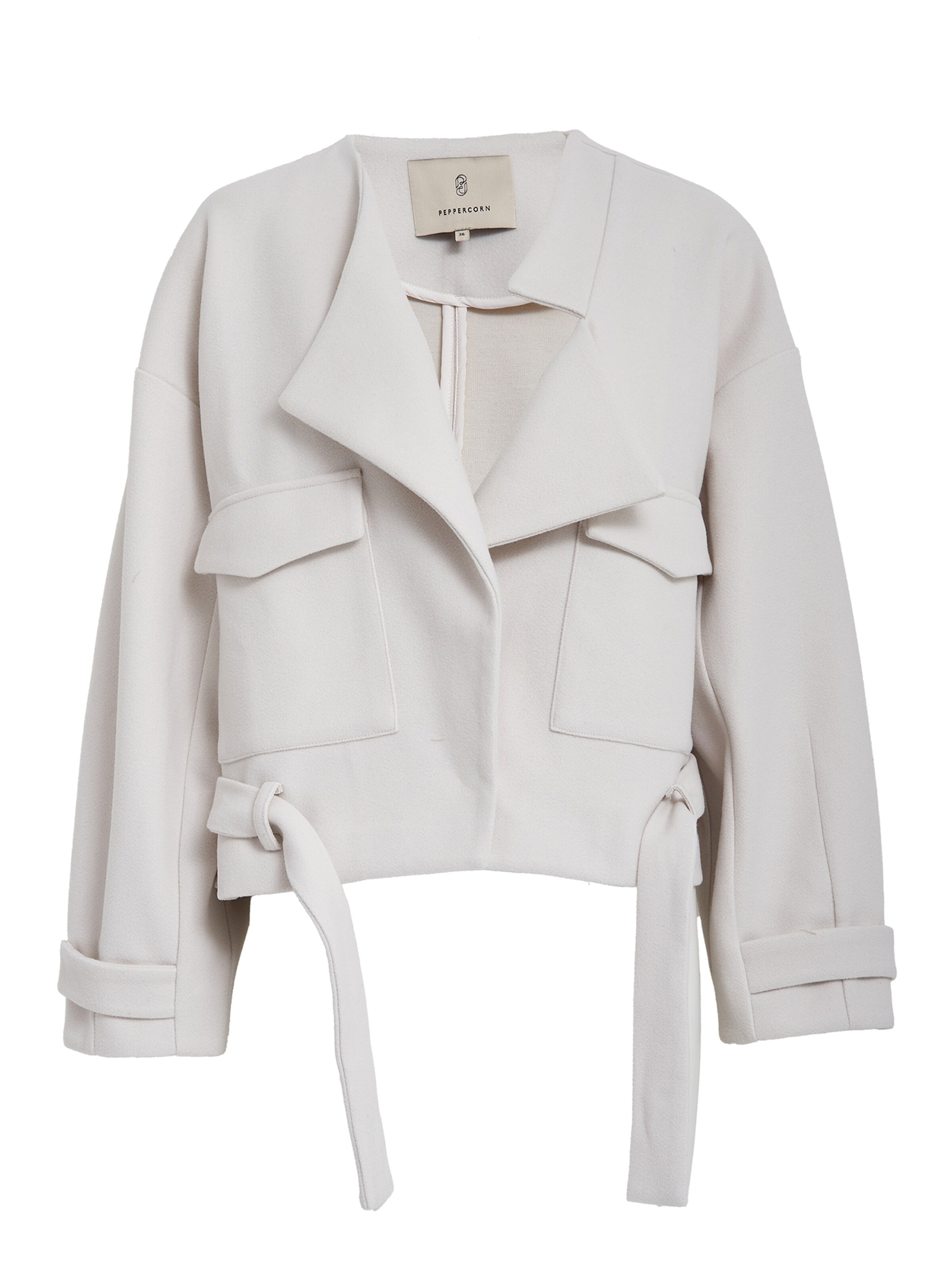 Peppercorn Jacke 'Ilaya' in Grau: Vorderseite