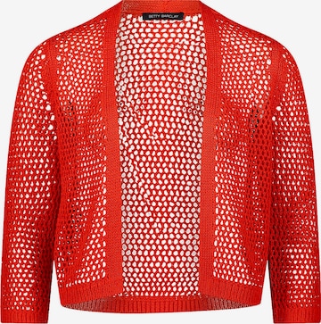 Betty Barclay Gebreid vest in Rood: voorkant