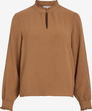 VILA Blouse in Bruin: voorkant