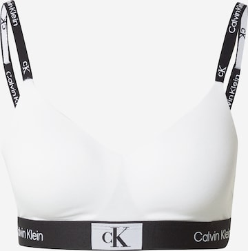 Calvin Klein Underwear Сутиен тип тениска Сутиен в бяло: отпред