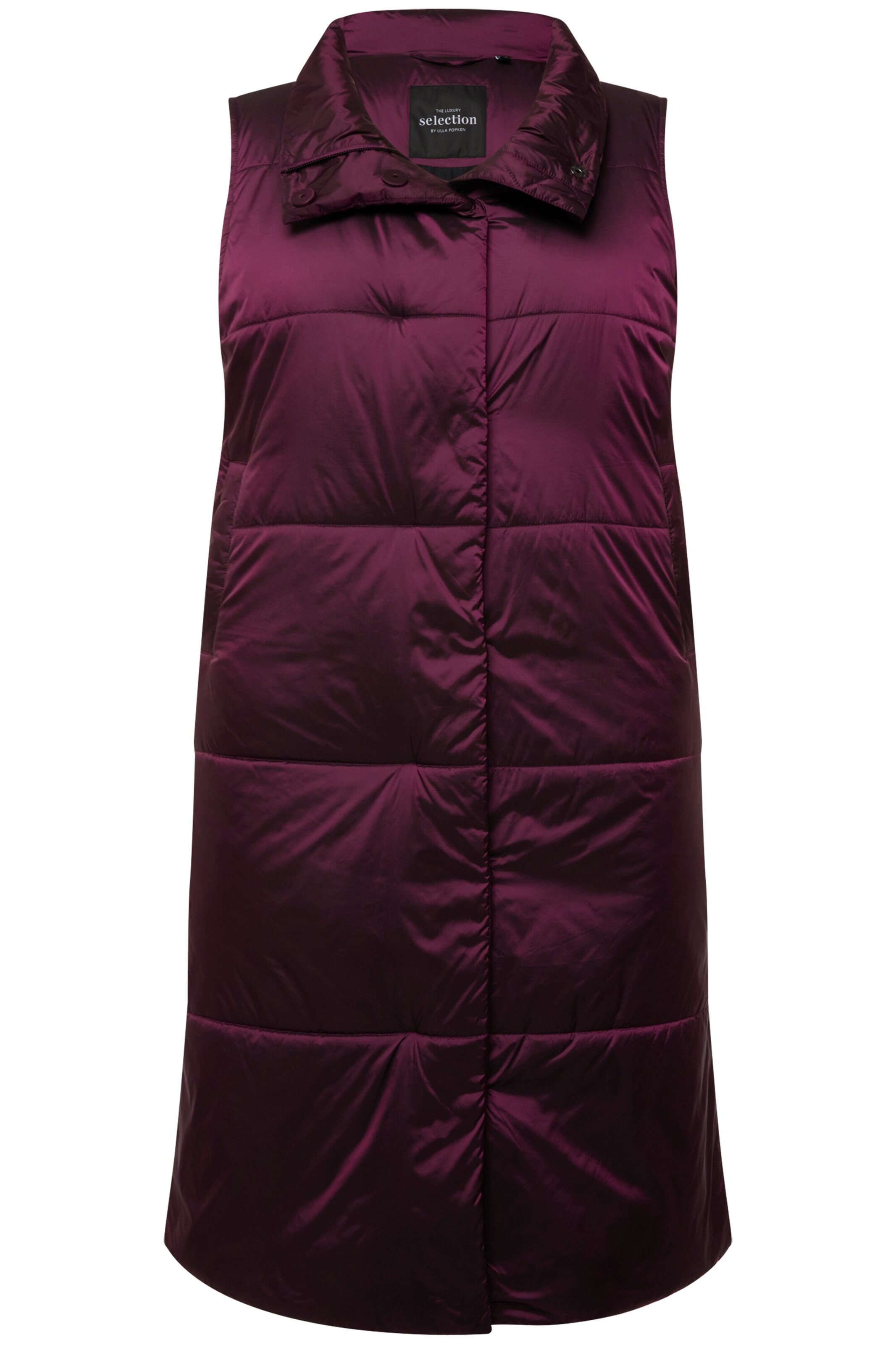 Ulla Popken Bodywarmer in Lila: voorkant