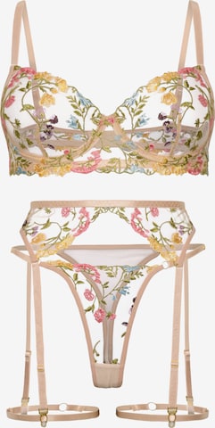 Orchibelle Underwear Sets in Green: front