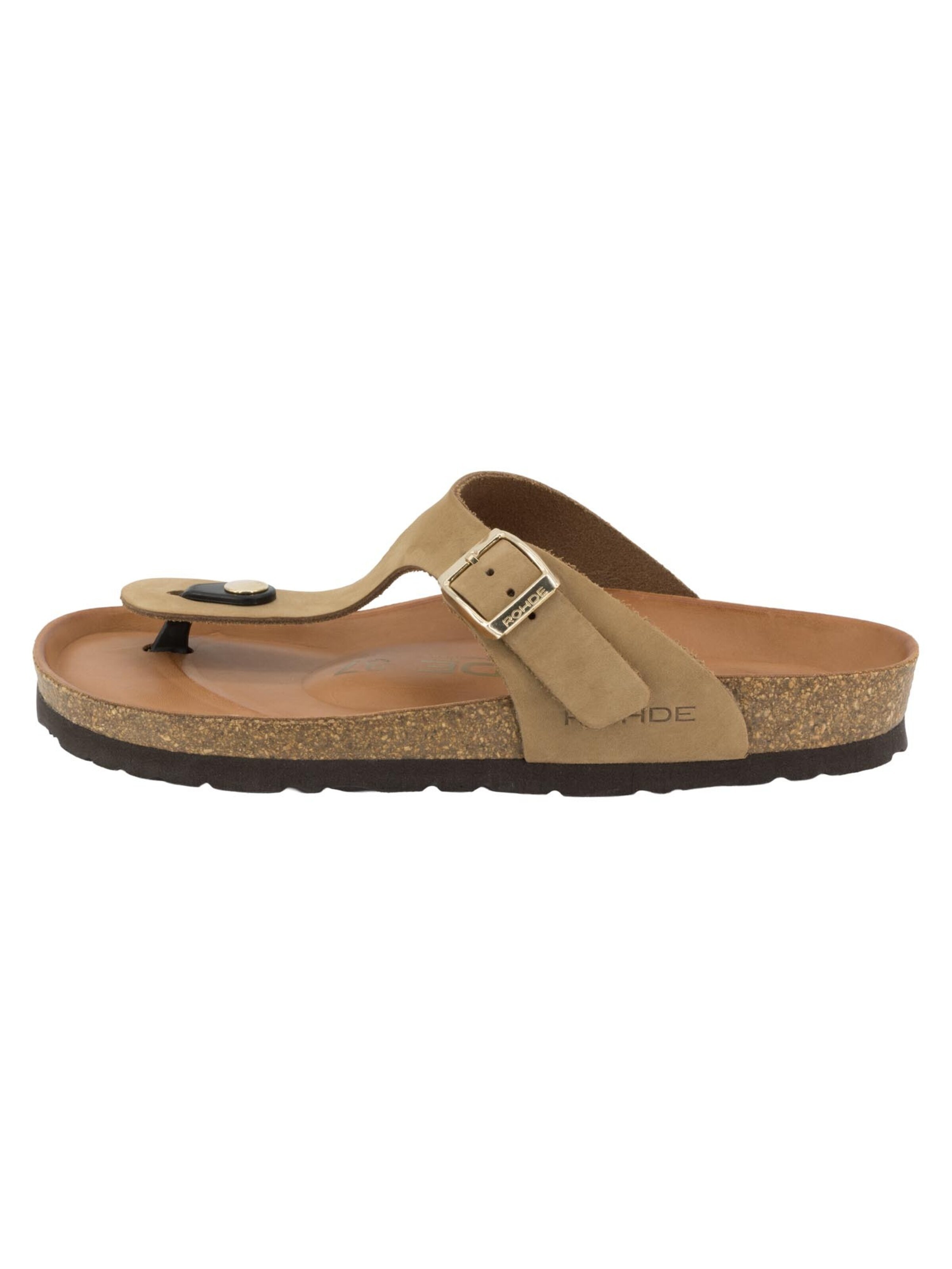 ROHDE T-Bar Sandals 'Alba' in Beige: front
