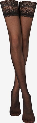 CALZEDONIA Fish-Net Stockings in Black: front
