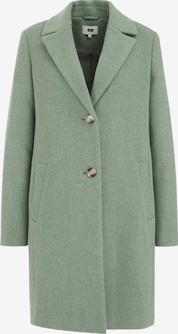 WE Fashion Přechodný kabát – zelená: přední strana