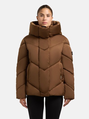 Veste d’hiver 'Olsa2' khujo en marron : devant