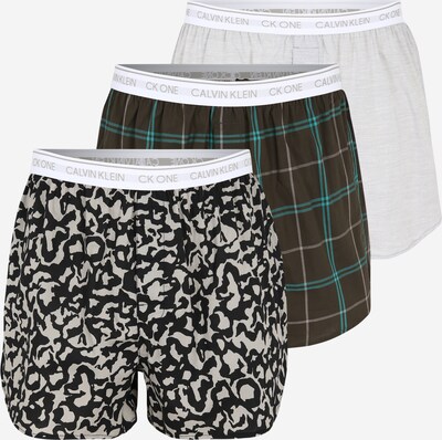 Calvin Klein Underwear Boxer shorts in Dark brown / Light grey / Jade / Black / White, Item view