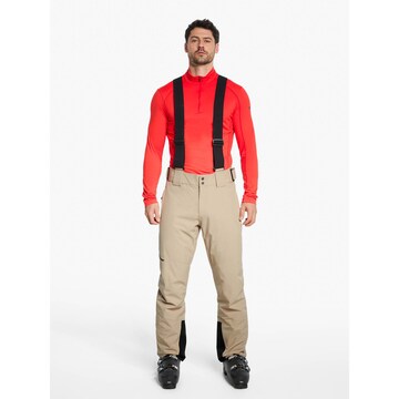 ZIENER Regular Workout Pants 'Tazlin' in Grey: front
