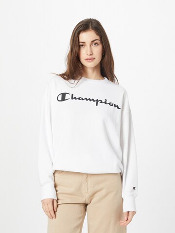 Champion Authentic Athletic Apparel Sweatshirt in White: front