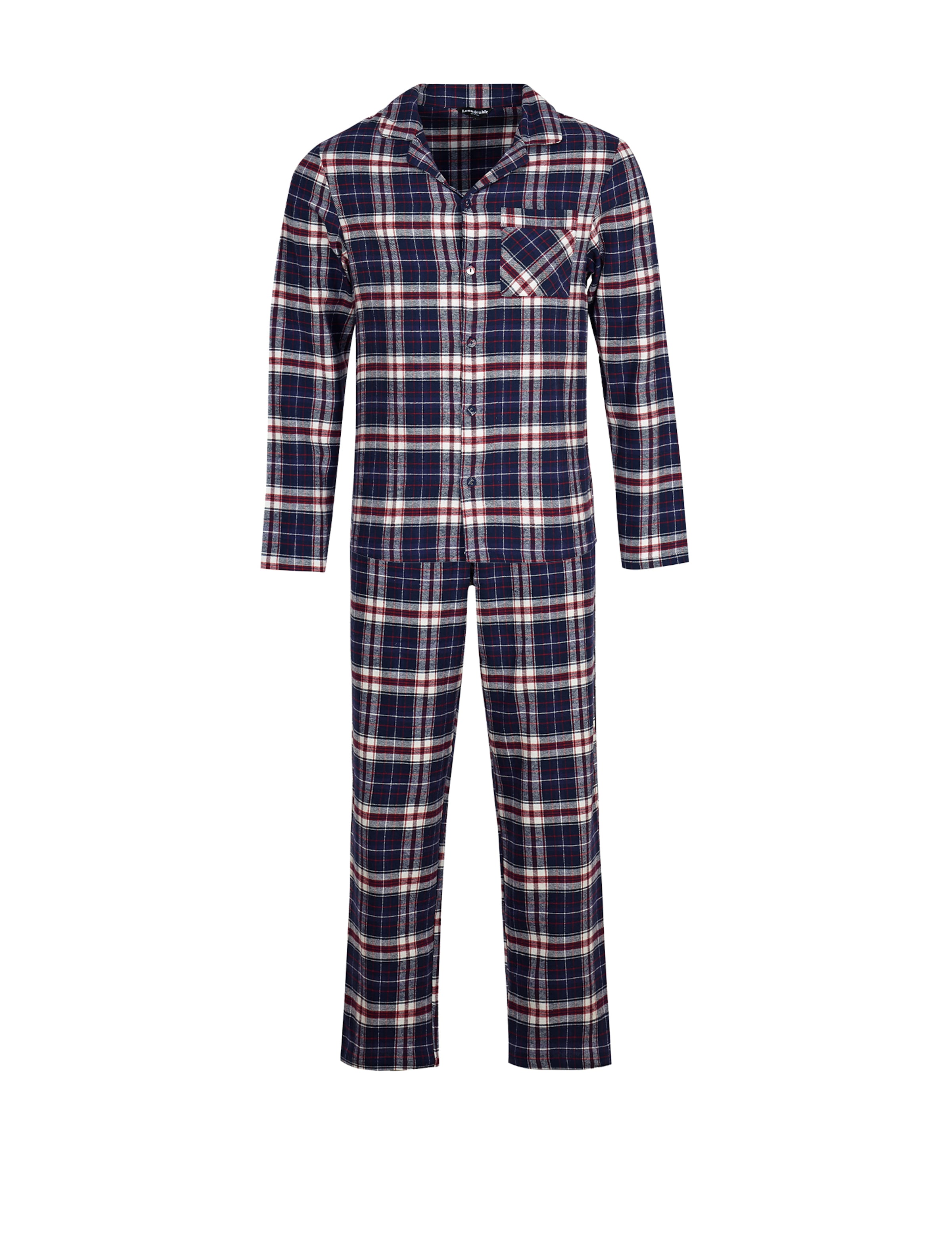 Loungeable Pyjama in Blau: Vorderseite