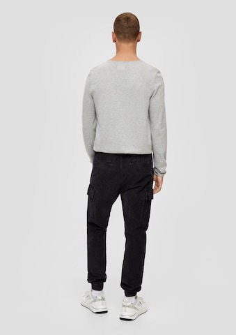 Tapered Pantaloni cargo di QS in nero