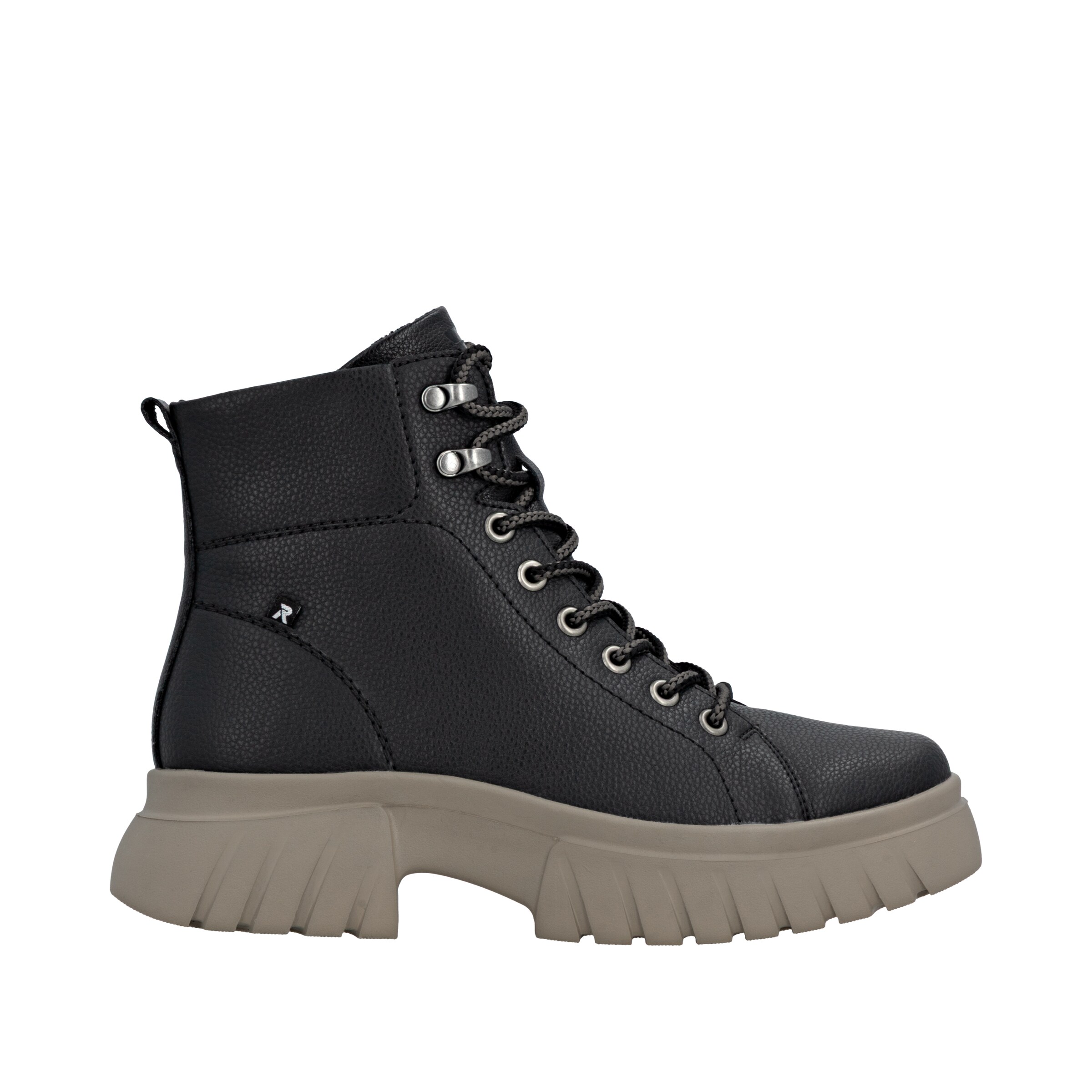 Rieker Schnürstiefelette in Schwarz