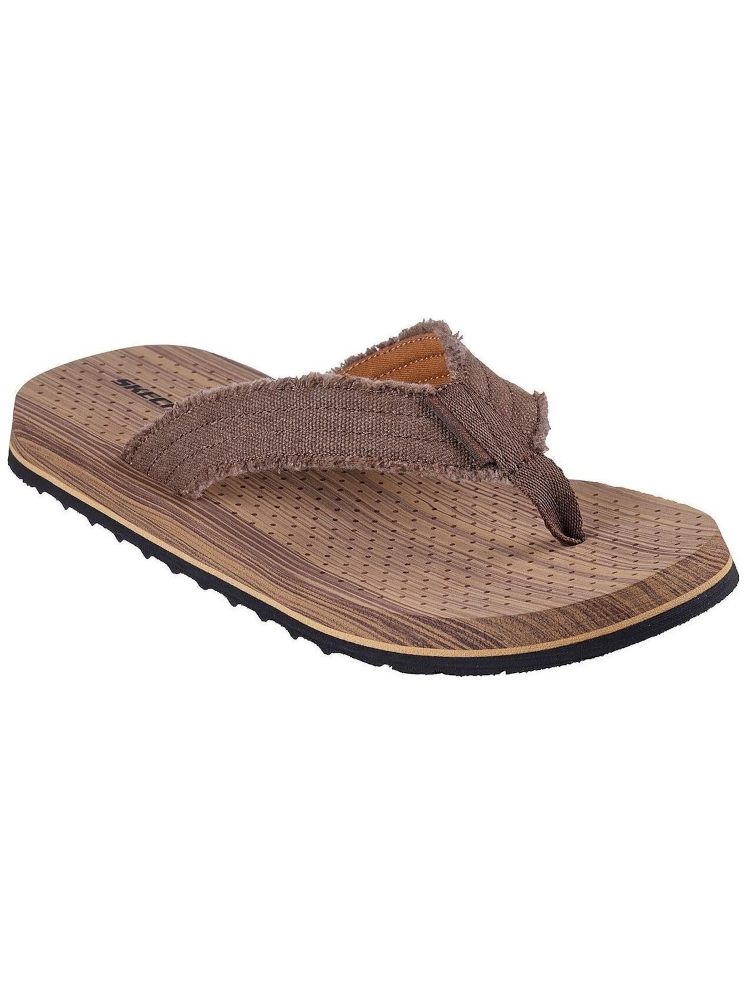 SKECHERS - Sandalias de dedo 'Tantric - Fritz' en marrón: frente