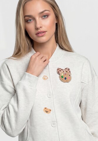 MYMO Sweatjacke in Weiß