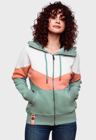 NAVAHOO Sweat jacket 'Honigperle' in Green: front