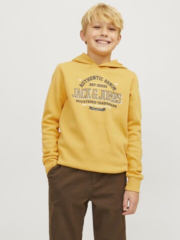 Sweat Jack & Jones Junior en jaune : devant