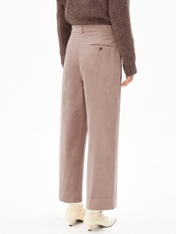 ARMEDANGELS Wide leg Pants 'JAALMA CORDUROY' in Brown: front