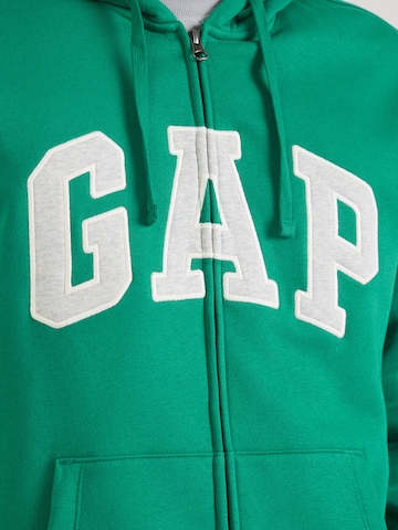 GAP Sweat jacket 'HERITAGE' in Green
