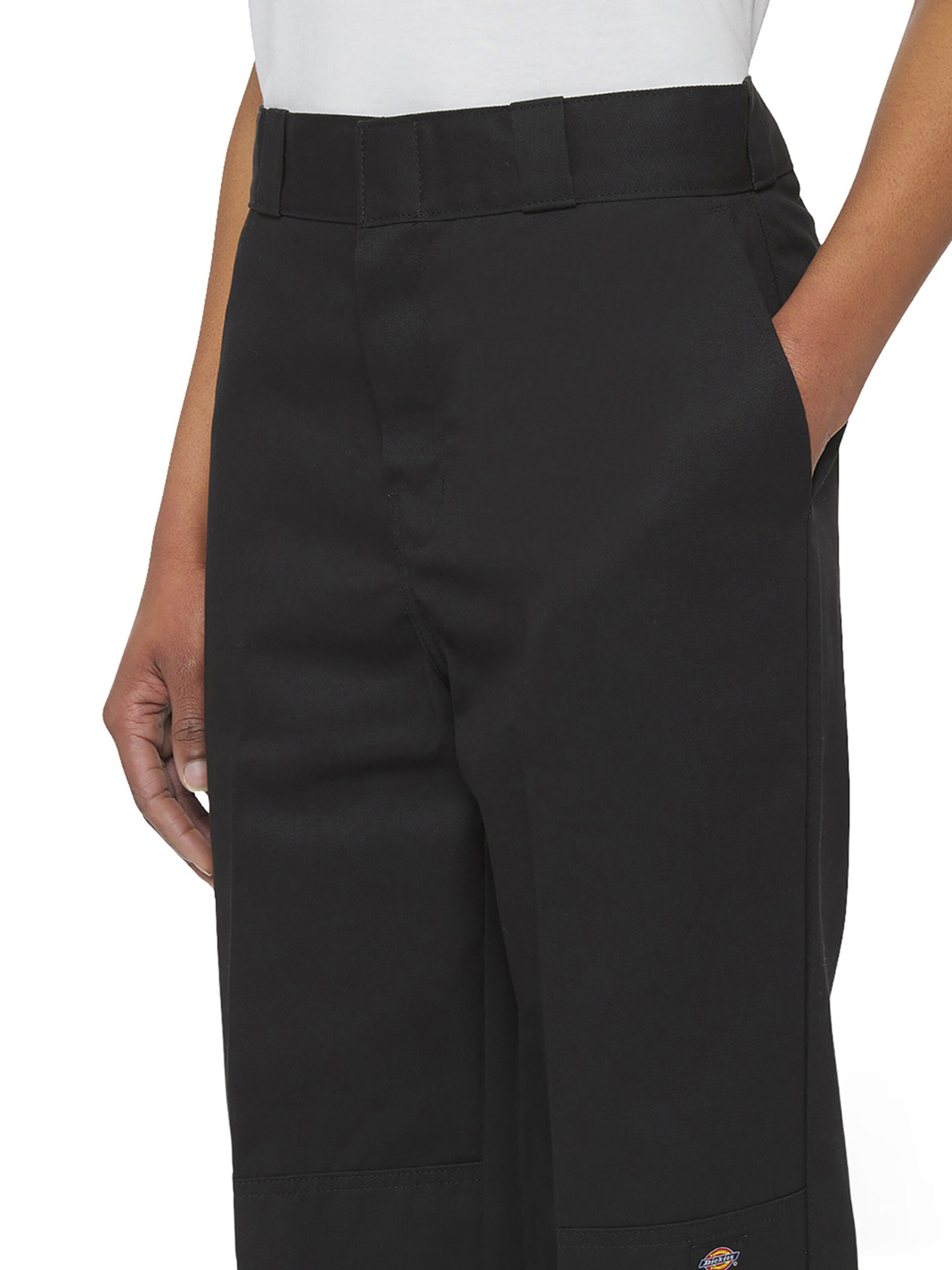 Wide leg Pantaloni con piega frontale di DICKIES in nero