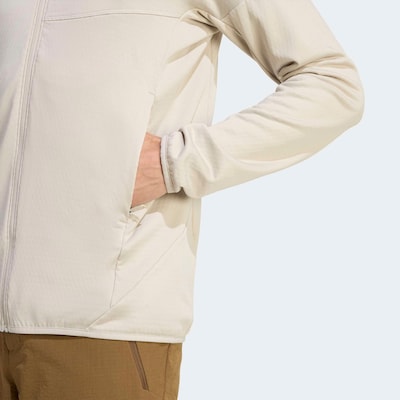 ADIDAS TERREX Athletic Fleece Jacket 'Xperior' in Beige / White, Item view