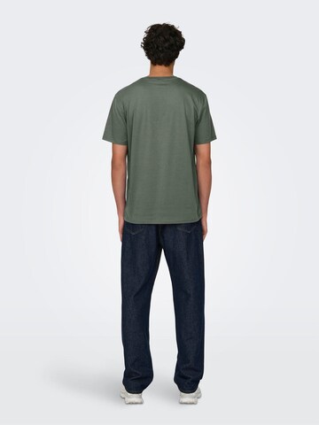 Only & Sons T-Shirt 'ONSMax' in Grün