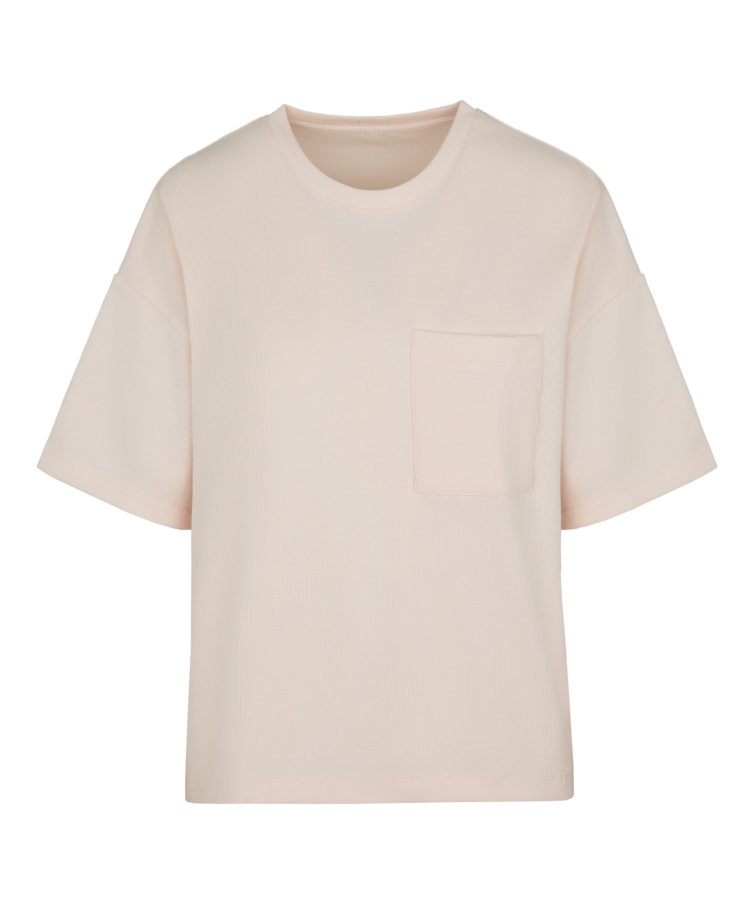 Hunkemöller Schlafshirt 'Waffle' in puder, Produktansicht
