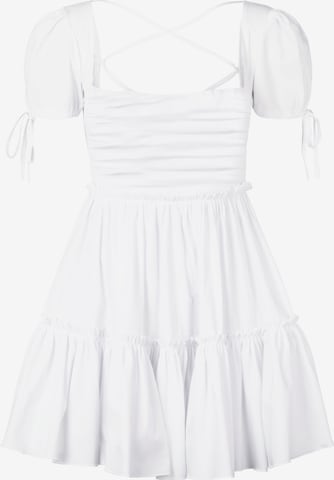 OW Collection Kleid in Weiß: predná strana