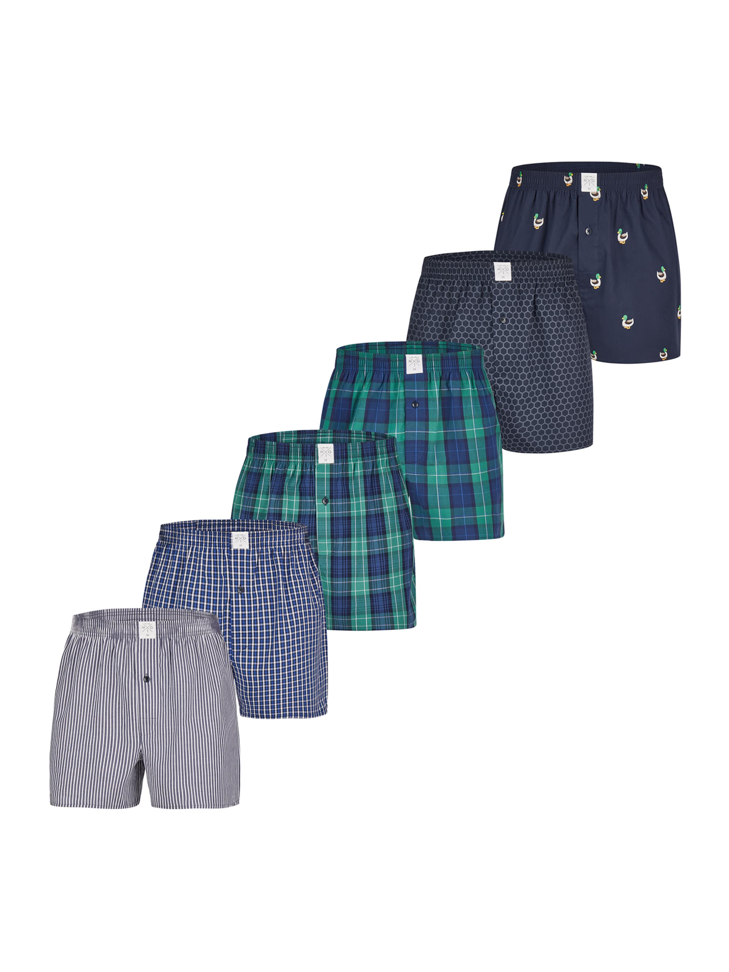 MG-1 Boxershorts ' Classics ' in Gemengde kleuren: voorkant