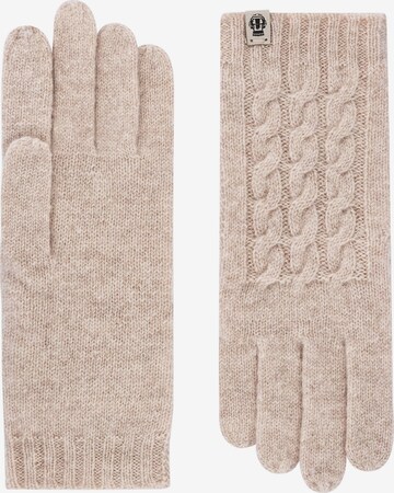 Roeckl Full Finger Gloves in Beige: front