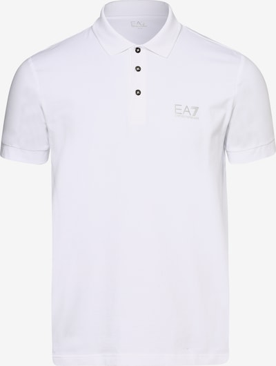 Tricou EA7 Emporio Armani pe gri argintiu / alb, Vizualizare produs