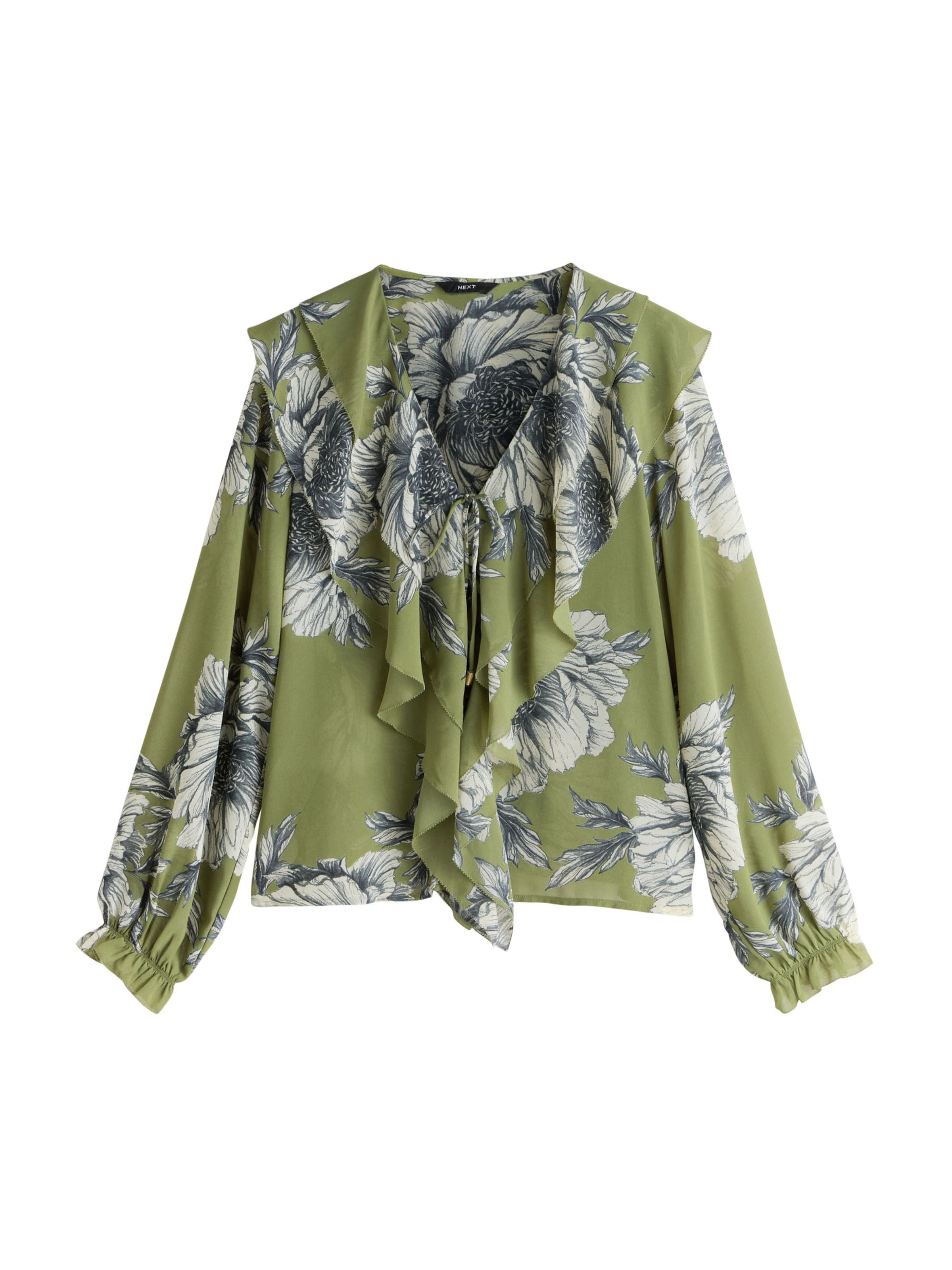 Next Блузка в Зеленый: спереди