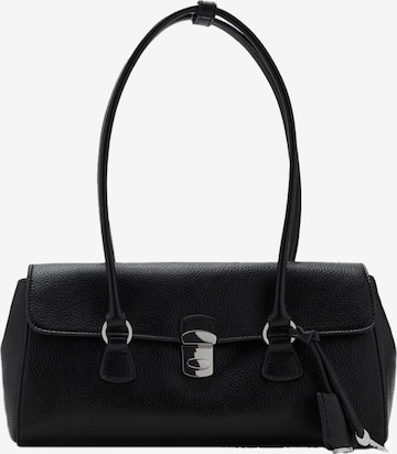 Borsa a spalla 'SIENA' di MANGO in nero: frontale