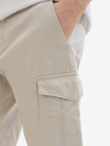 Regular Pantalon cargo TOM TAILOR en beige