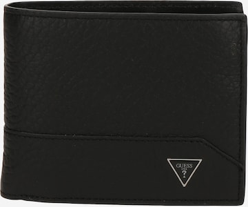 GUESS Kukkaro 'Barcellona' värissä musta: etupuoli