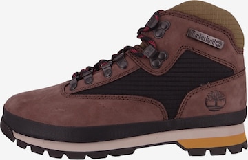 Bottines à lacets TIMBERLAND en marron : devant