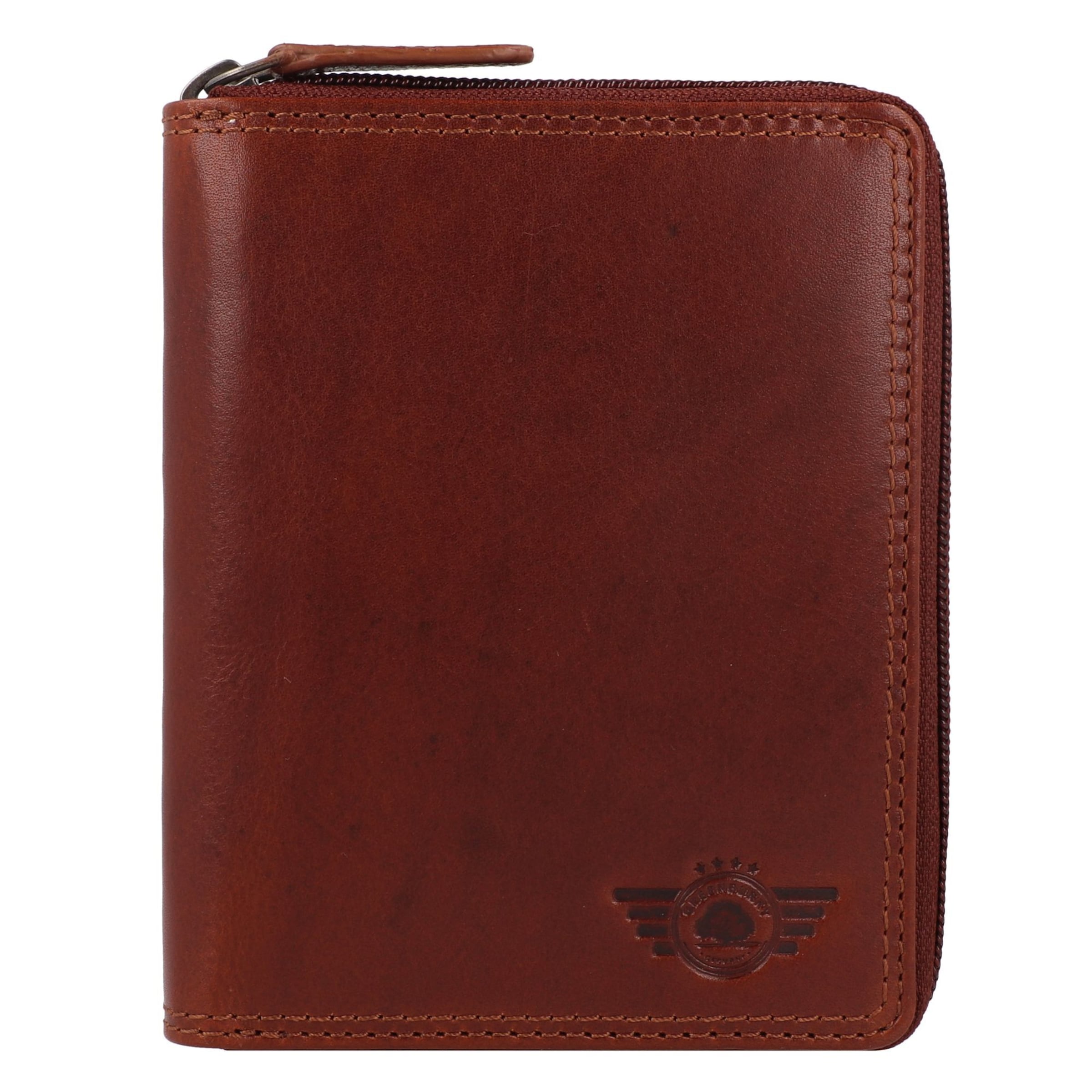 Porte-monnaies GREENBURRY en marron : devant