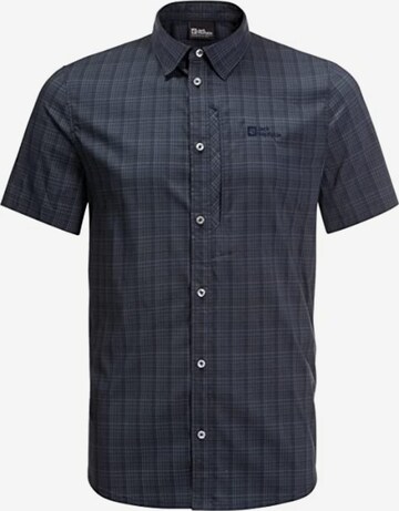 JACK WOLFSKIN Regular fit Button Up Shirt in Blue: front