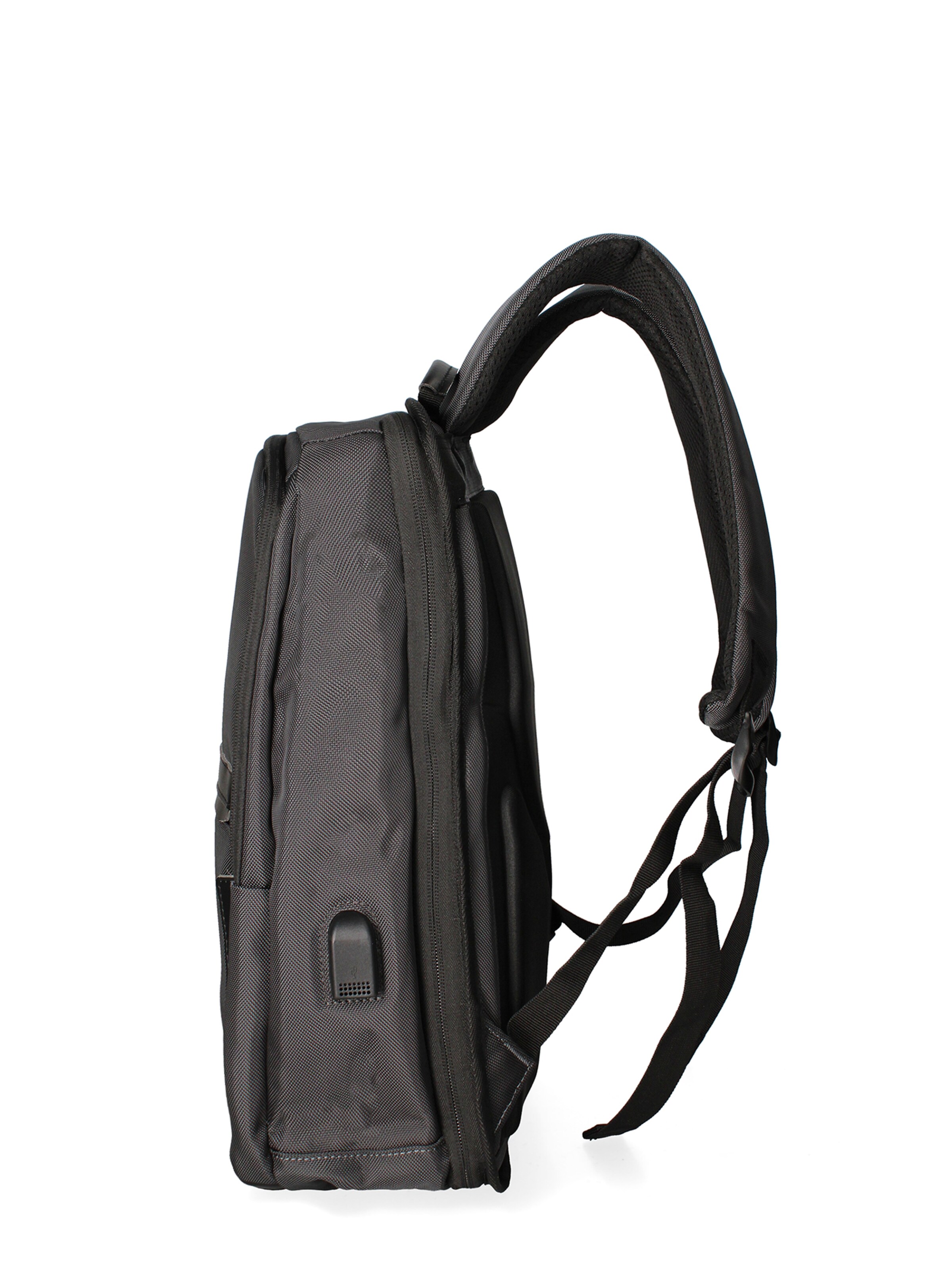 Zaino 'Zaino Unisex Nylon 100% con Zip e Tasche Multifunzionali - 30x43x16 cm' di B. Cavalli in grigio